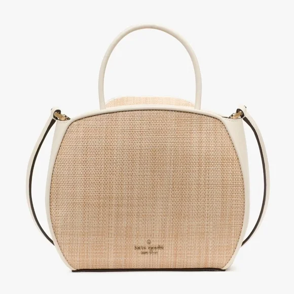 Kate Spade Flora Rose Straw Crossbody, Natural - Picture 5 of 5